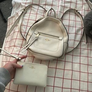coach backpack and wallet set